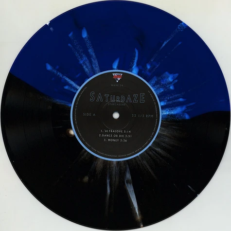Starcadian - Saturdaze Black & Blue Split Colored Vinyl Edition W/ White Splatter