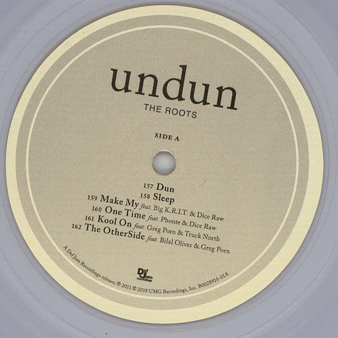 The Roots - Undun HHV Exclusive Smoke Clear Vinyl Edition