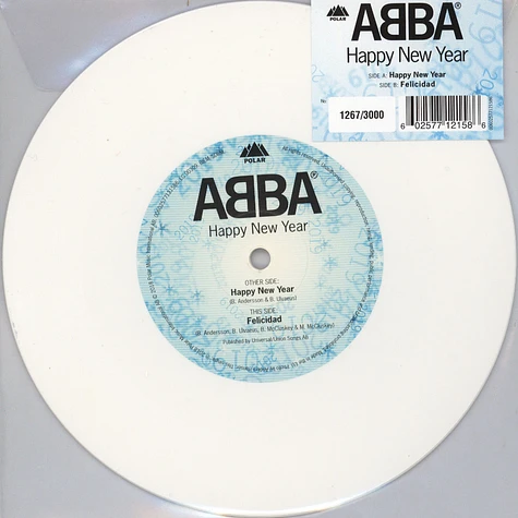 ABBA - Happy New Year Limited White Vinyl Edition