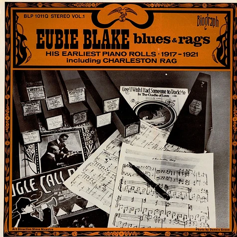 Eubie Blake - Blues And Ragtime Volume 1