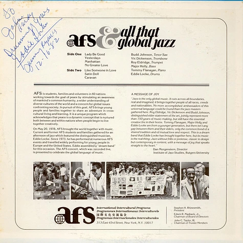 Eddie Locke Sextet - "Afs And All That Global Jazz"