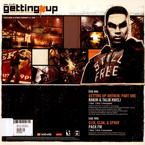 Rakim and Talib Kweli / Pack FM - Getting Up Anthem: Part One