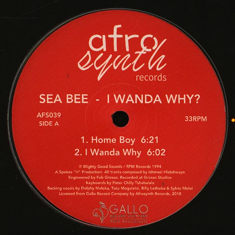 Sea Bee - I Wanda Why?