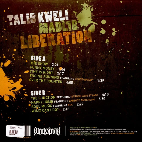 Talib Kweli & Madlib - Liberation
