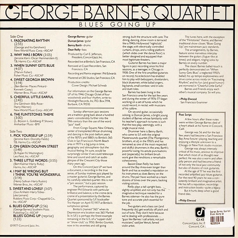 George Barnes Quartet - Blues Going Up
