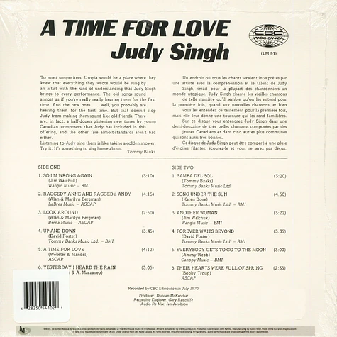 Judy Singh - A Time For Love