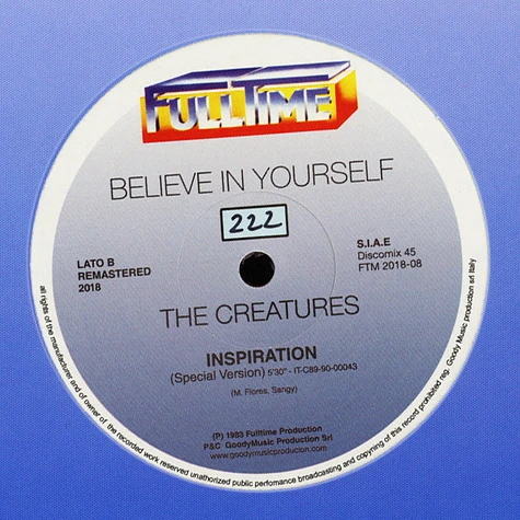 The Creatures - Believe In Yourself Transparent Red Vinyl Edition