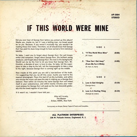 George Kerr - If This World Were Mine