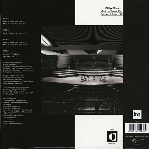 Philip Glass - Music In Twelve Parts - Live In Paris 1975