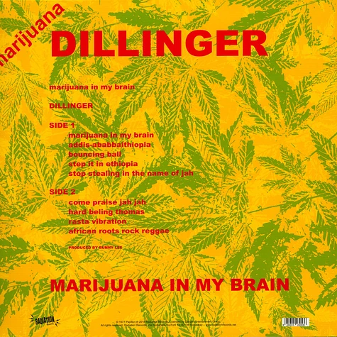 Dillinger - Marijuana In My Brain