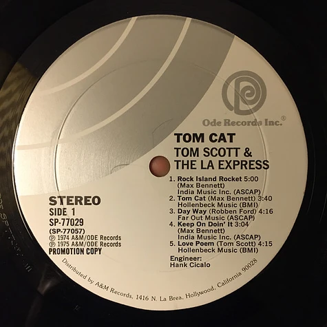 Tom Scott & The L.A. Express - Tom Cat