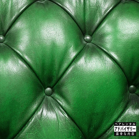 Sonny Jim & Camoflauge Monk - Money Green Leather Sofa