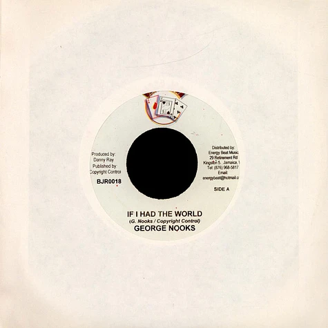 George Nooks - If I Had The World