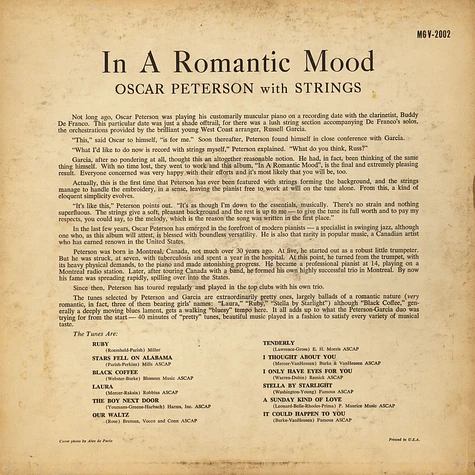 Oscar Peterson - In A Romantic Mood