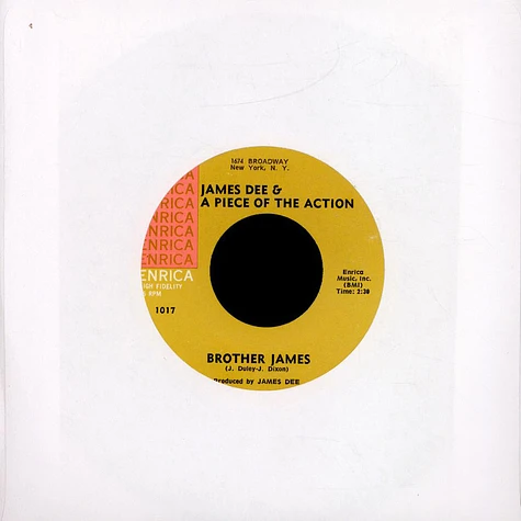 James Dudley & A Piece Of The Action - Brother James / Destruction