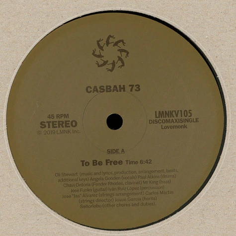 Casbah 73 - To Be Free / Doing Our Own Thing
