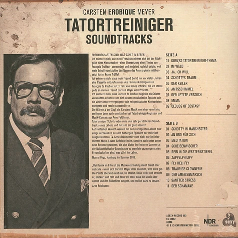 Carsten Erobique Meyer - OST Tatortreiniger Soundtracks HHV Exclusive Blue Vinyl Edition