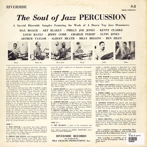 V.A. - The Soul Of Jazz Percussion