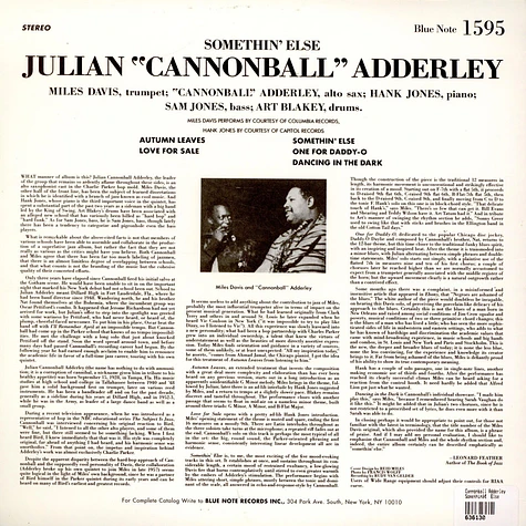 Cannonball Adderley - Somethin’ Else