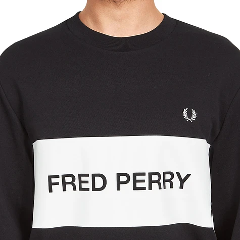 Fred Perry - Printed Panel Sweatshirt