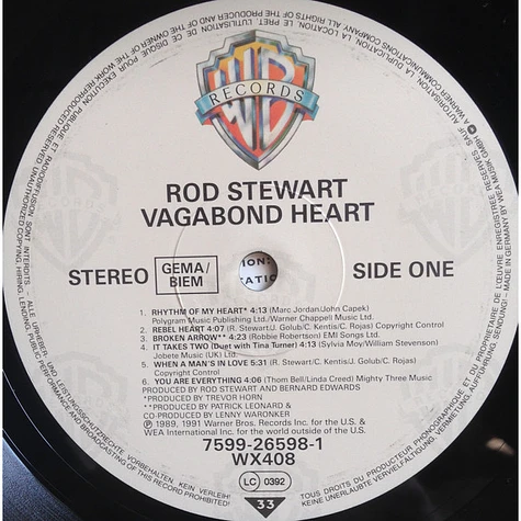 Rod Stewart - Vagabond Heart