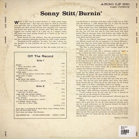 Sonny Stitt - Burnin'