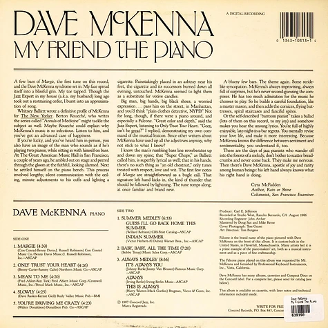 Dave McKenna - My Friend The Piano