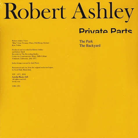 Robert Ashley - Private Parts