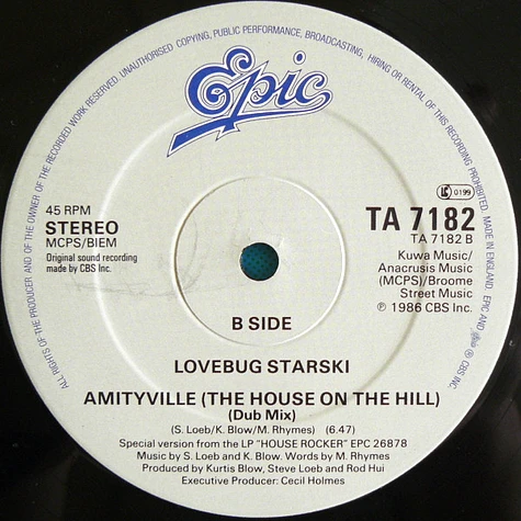 Lovebug Starski - Amityville (The House On The Hill)
