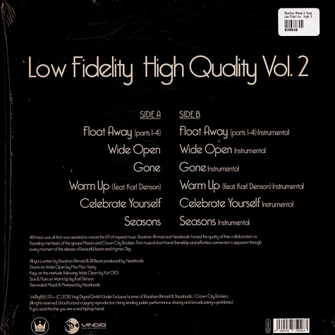 Raashan Ahmad & Headnodic - Low Fidelity, High Quality Vol. 2