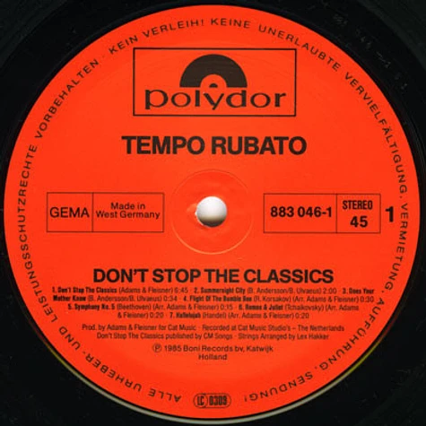 Tempo Rubato - Don't Stop The Classics