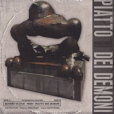 Michael Angelo & Primo Profit - Botero Statue / Piatto Dei Demoni Black Vinyl Edition