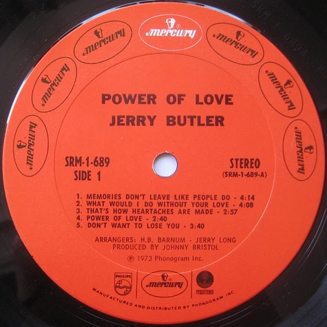 Jerry Butler - Power Of Love