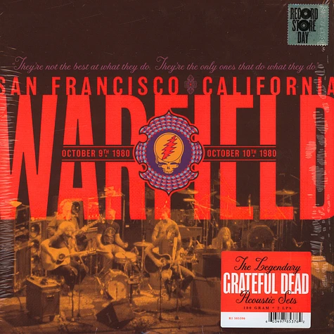 Grateful Dead - The Warfield, San Francisco, Ca 10/9/80 Record Store Day 2019 Edition