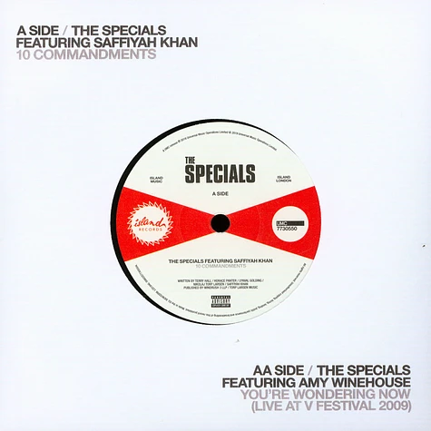 The Specials - 10 Commandments / You're Wondering Now Feat. Saffiyah Khan & Amy Winehouse Record Store Day 2019 Edition