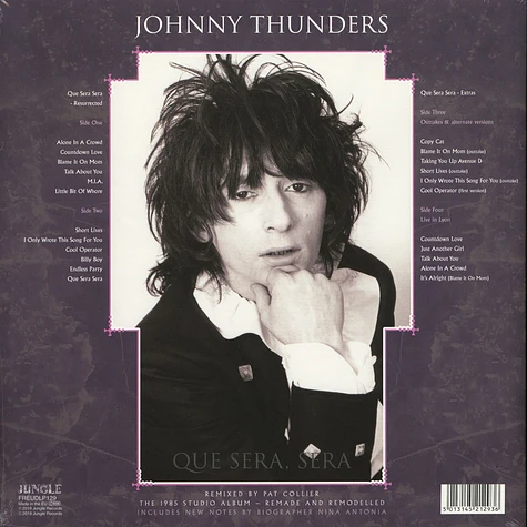 Johnny Thunders - Que Sera Sera (Resurrected) Purple & White Record Store Day 2019 Edition