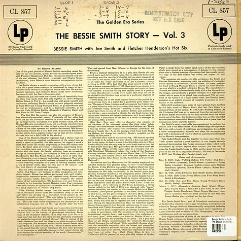 Bessie Smith with Joe Smith & Henderson's Hot Six - The Bessie Smith Story - Vol.3