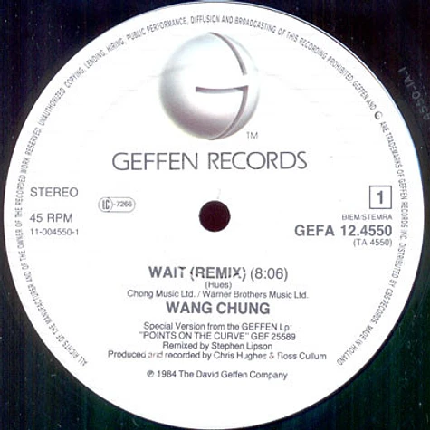 Wang Chung - Wait (Remix)