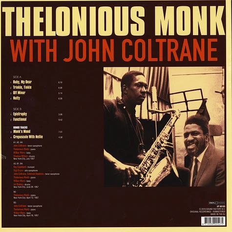 Thelonious Monk - With John Coltrane