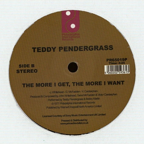 Teddy Pendergrass - You Can't Hide From Yourself / The More I Get, The More I Want