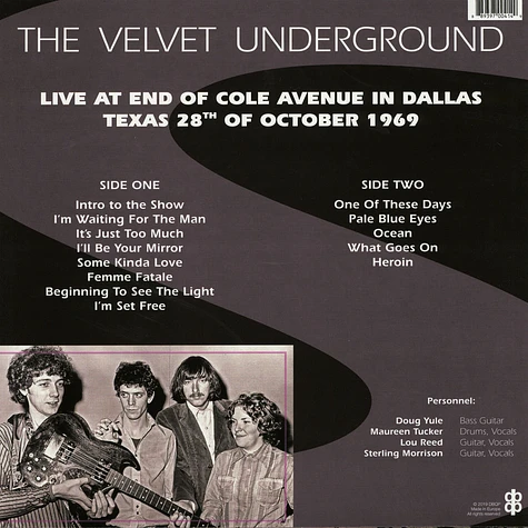 The Velvet Underground - Live At End Of Cole Avenue Texas 1969