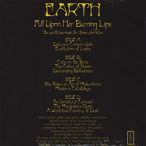 Earth - Full Upon Her Burning Lips