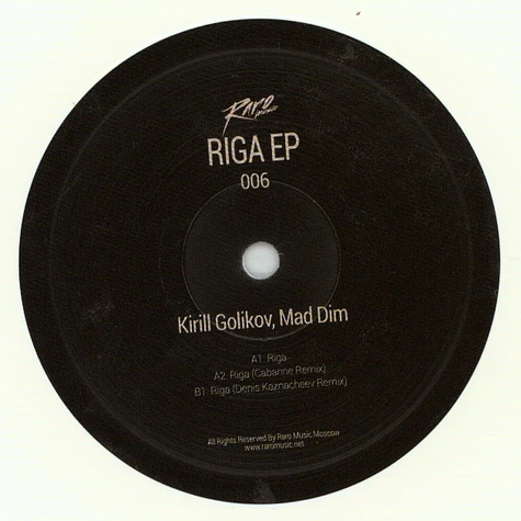 Kirill Golikov & Mad Dim - Riga EP