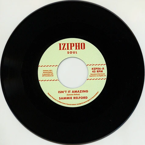 Sammie Relford - Isn't It Amazing / Mi O Mi