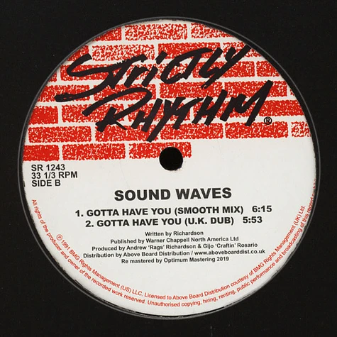 Sound Waves - I Wanna Feel The Music
