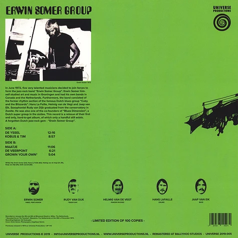 Erwin Somer Group - Erwin Somer Group Green Cover Edition