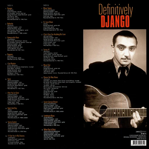 Django Reinhardt - Definitively Django