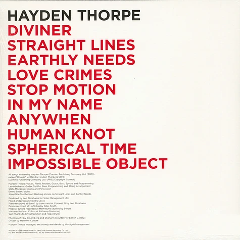 Hayden Thorpe - Diviner Deluxe Vinyl Edition