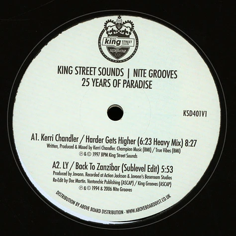 V.A. - King Street Sounds / Nite Grooves : 25 Years Of Paradise