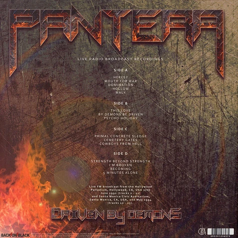 Pantera - Driven By Demons